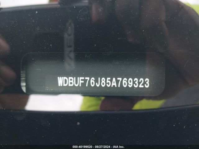 2005 MERCEDES-BENZ E 55 AMG WDBUF76J85A769323 Photo 8