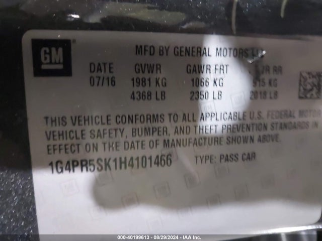 1G4PR5SK1H4101466 Buick Verano Sport Touring