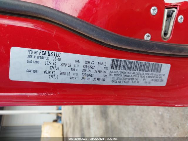 3C4NJCBB0KT637463 Jeep Compass Sun And Wheel Fwd