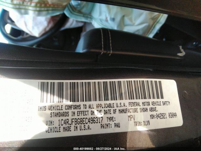 1C4RJFBG8EC496317 Jeep Grand Cherokee Limited