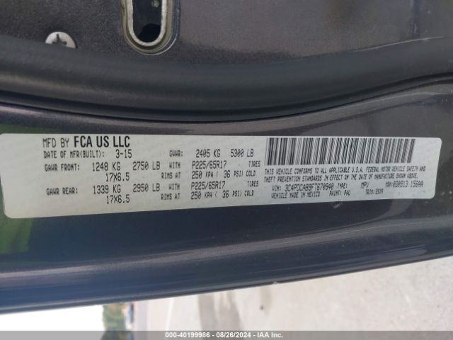 3C4PDCAB9FT670940 Dodge JOURNEY SE