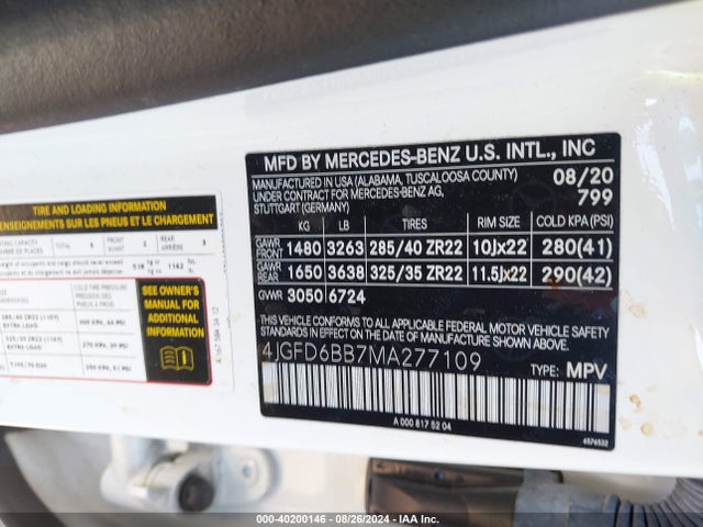 4JGFD6BB7MA277109 Mercedes-Benz Amg Gle 53 Coupe 4matic