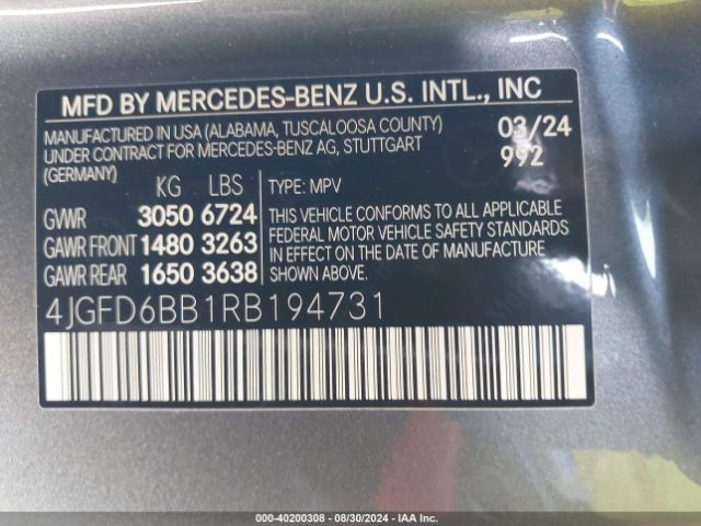 4JGFD6BB1RB194731 Mercedes-Benz Amg Gle 53 Coupe 4matic+