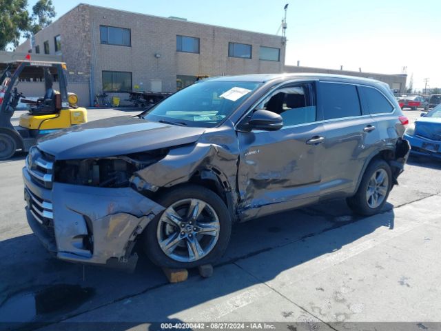 5TDDGRFH5KS064212 Toyota Highlander Hybrid Limited Platinum