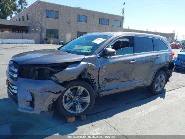 5TDDGRFH5KS064212 Toyota Highlander Hybrid Limited Platinum