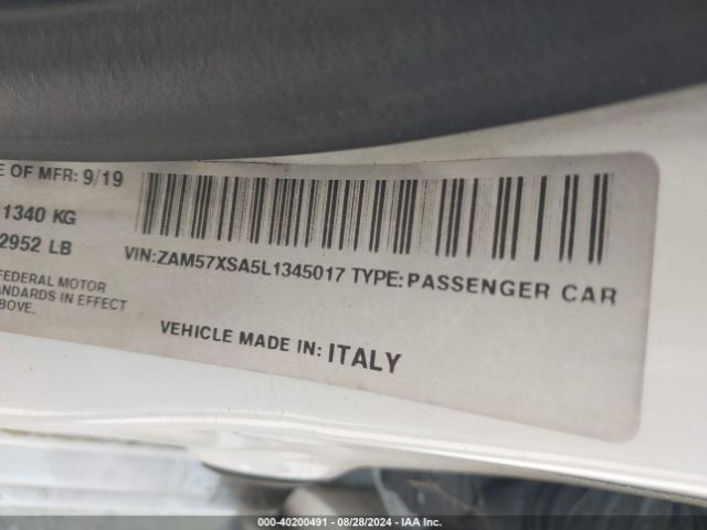 ZAM57XSA5L1345017 Maserati Ghibli