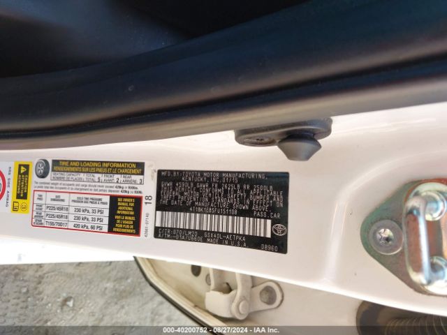 4T1BK1EB5FU151108 Toyota AVALON LIMITED