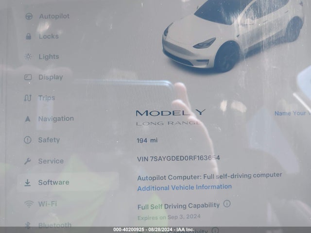 2024 TESLA MODEL Y 7SAYGDED0RF163654 Photo 6