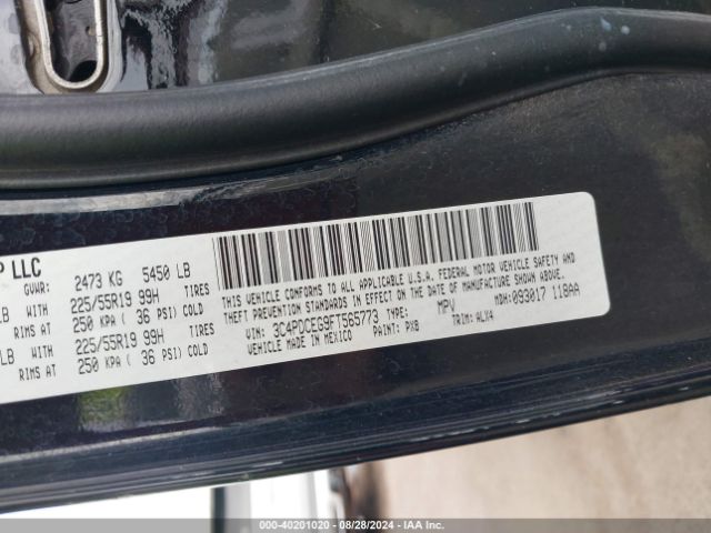3C4PDCEG9FT565773 Dodge Journey R/t