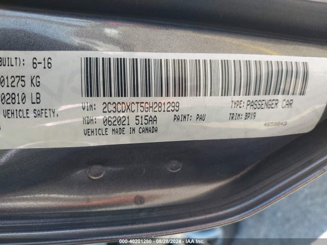 Dodge CHARGER R/T 2016 2C3CDXCT5GH281299 Image 9