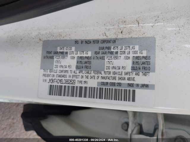 2020 MAZDA CX-5 JM3KFACM6L0862629 Photo 8