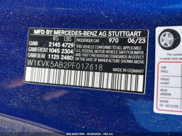 2023 MERCEDES-BENZ AMG SL 43 W1KVK5AB2PF017618 Photo 8
