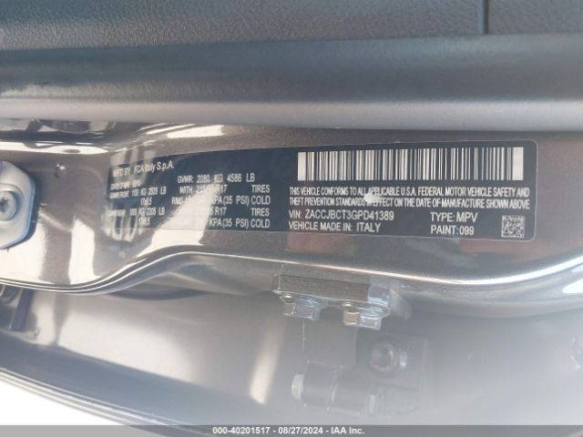 ZACCJBCT3GPD41389 Jeep Renegade Trailhawk