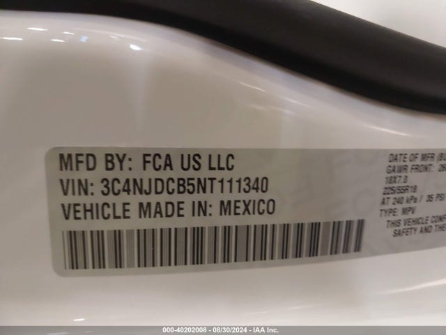 Jeep Compass Limited 4x4 2022 3C4NJDCB5NT111340 Image 9