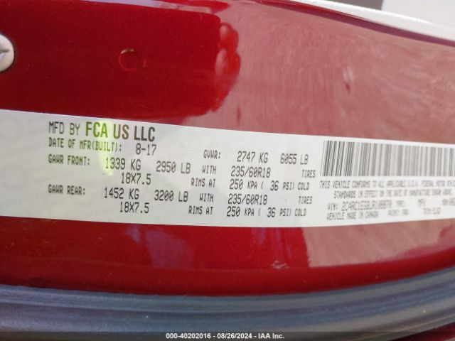 2C4RC1EG8JR108870 Chrysler Pacifica Touring L Plus