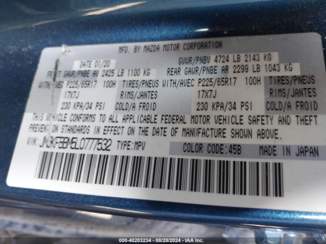 JM3KFBBM5L0777532 Mazda CX-5 SPORT