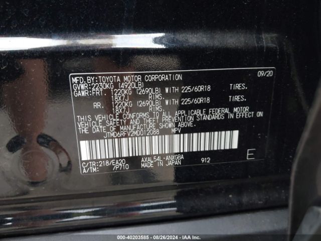 JTMD6RFV2MD012088 Toyota Rav4 Hybrid Limited
