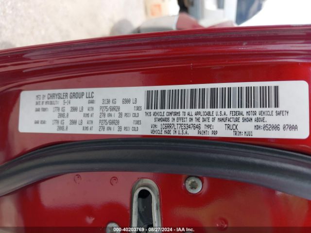 1C6RR7LT7ES347646 RAM 1500 Lone Star