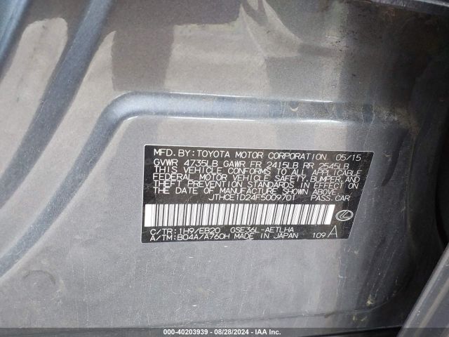JTHCE1D24F5009701 Lexus IS 350