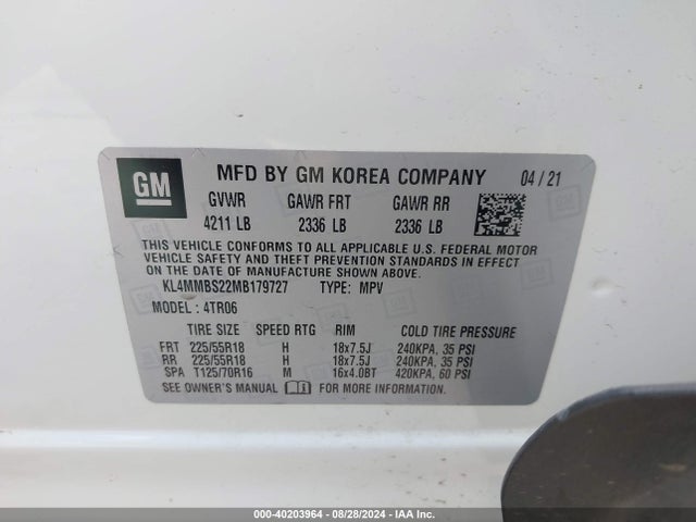 KL4MMBS22MB179727 Buick Encore Gx Fwd Preferred