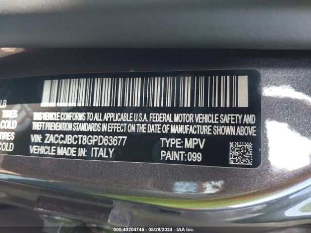 ZACCJBCT8GPD63677 Jeep Renegade Trailhawk