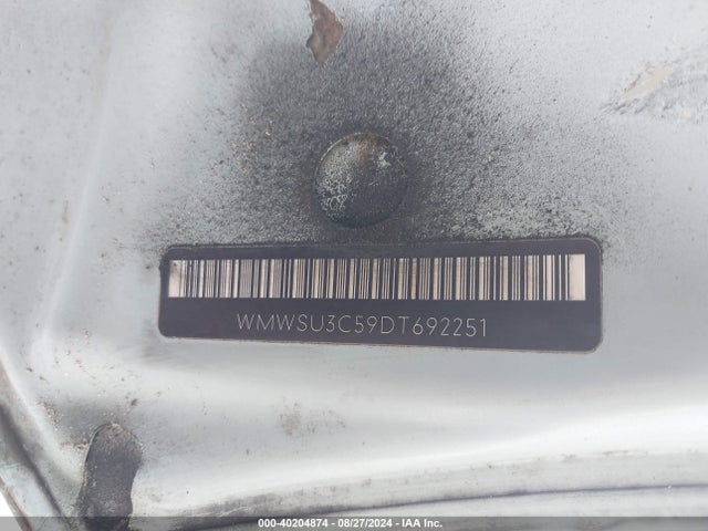 2013 MINI HARDTOP WMWSU3C59DT692251 Photo 8