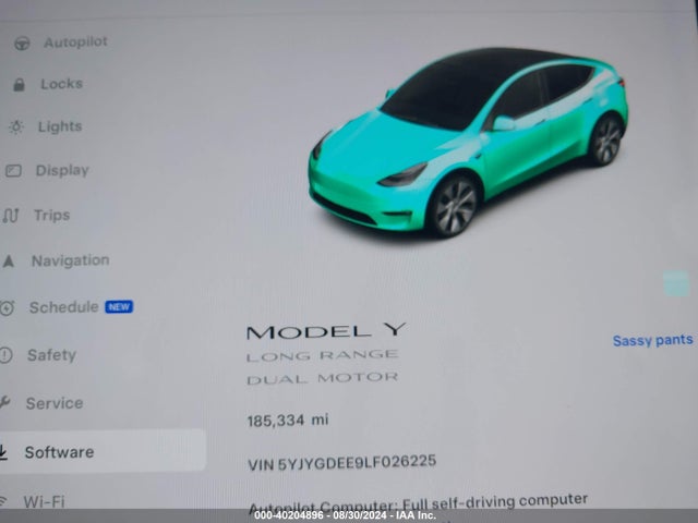 2020 TESLA MODEL Y 5YJYGDEE9LF026225 Photo 6