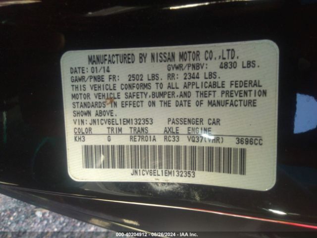 JN1CV6EL1EM132353 Infiniti Q60