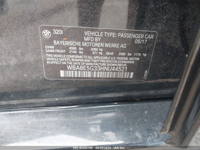 WBA8E5G33HNU44521 BMW 320i Xdrive