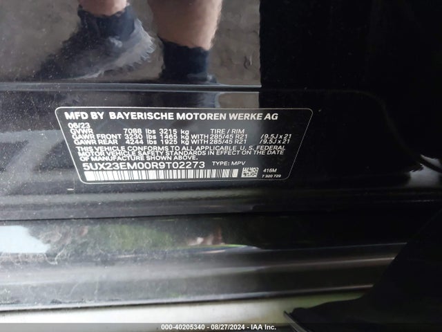 5UX23EM00R9T02273 BMW X7 Xdrive40i