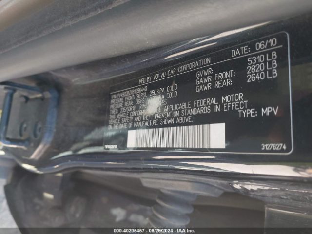 2011 VOLVO XC70 YV4902BZXB1096440 Photo 8
