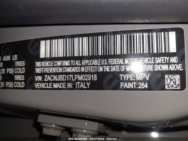ZACNJBD17LPM02918 Jeep Renegade Limited 4x4