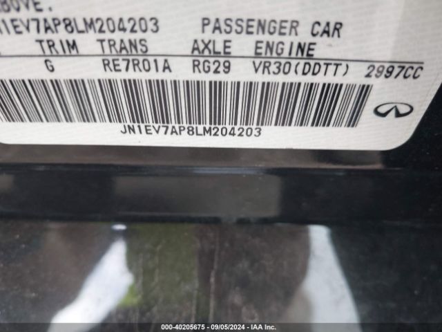 JN1EV7AP8LM204203 Infiniti Q50 LUXE