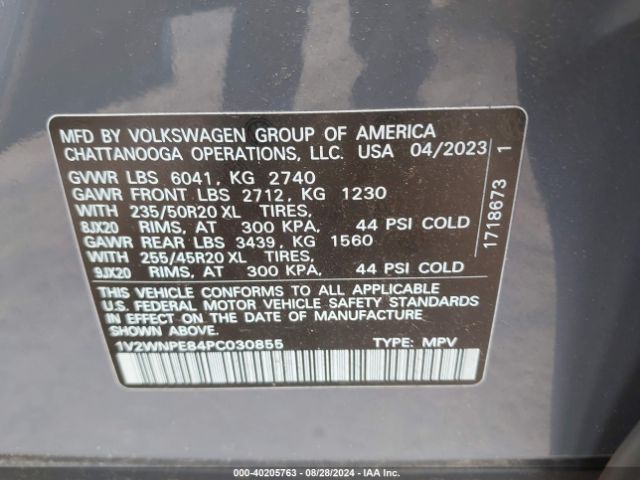 1V2WNPE84PC030855 Volkswagen Id.4 Awd Pro S