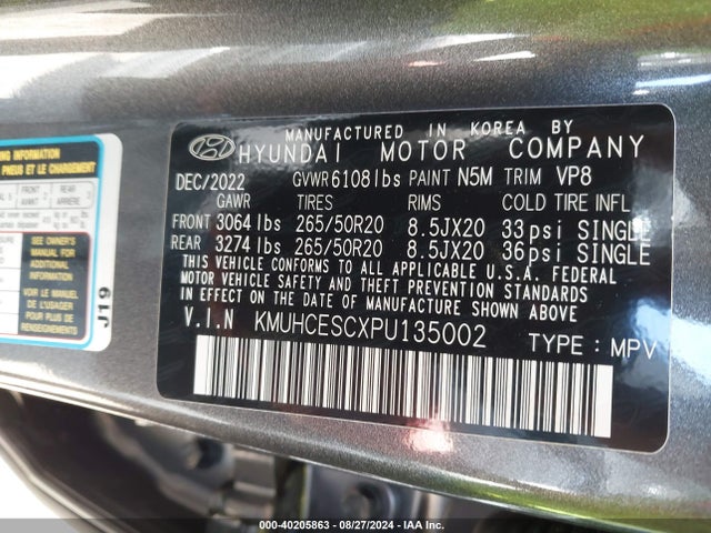 KMUHCESCXPU135002 Genesis Gv80 3.5t Awd