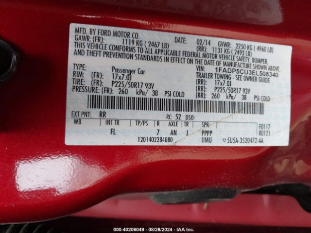 1FADP5CU3EL508340 Ford C-max Energi Sel