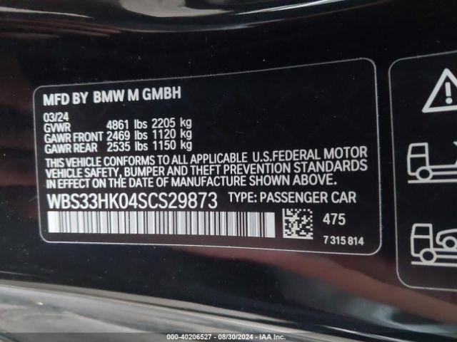 WBS33HK04SCS29873 BMW M4 Competition Xdrive