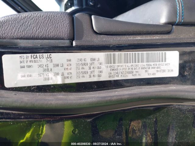 1C4RJFAG7JC466690 Jeep Grand Cherokee Upland 4x4