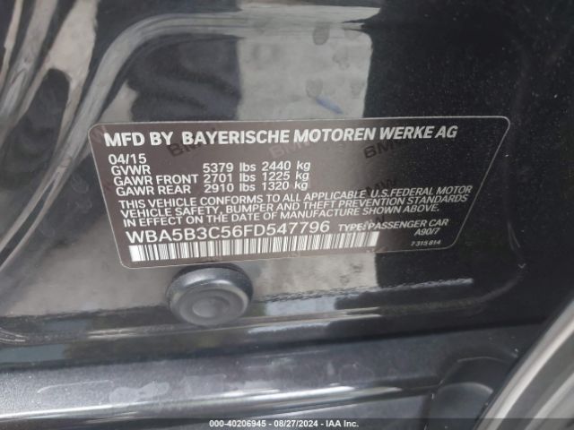 WBA5B3C56FD547796 BMW 535i Xdrive