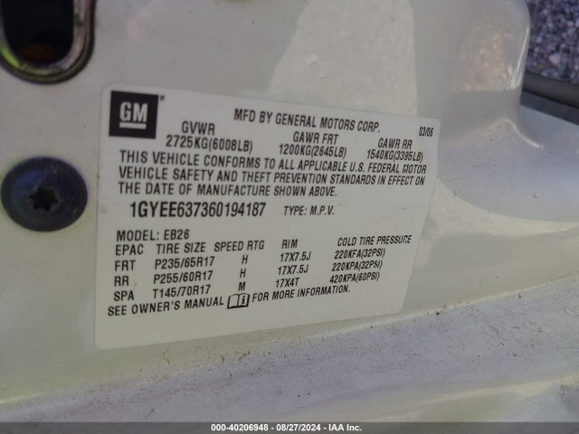 2006 CADILLAC SRX 1GYEE637360194187 Photo 8