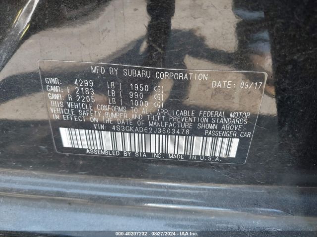 4S3GKAD62J3603478 Subaru Impreza 2.0i Premium