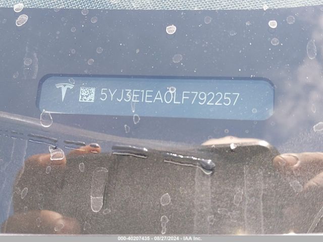 5YJ3E1EA0LF792257 Tesla MODEL 3