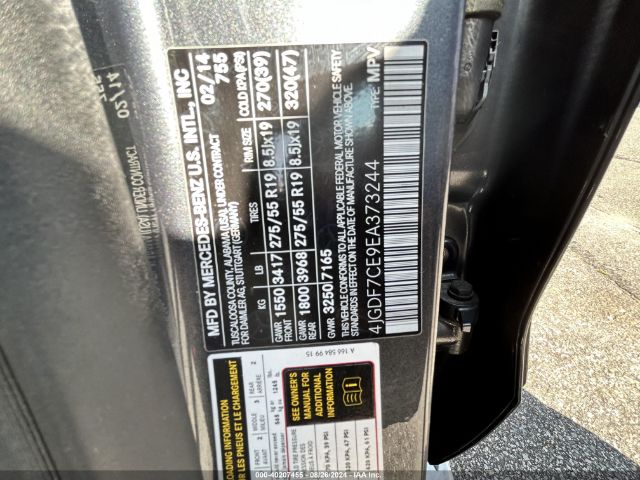 4JGDF7CE9EA373244 Mercedes-Benz Gl 450 4matic