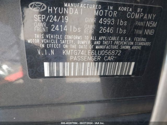 KMTG74LE6LU056872 Genesis G70 3.3t Awd