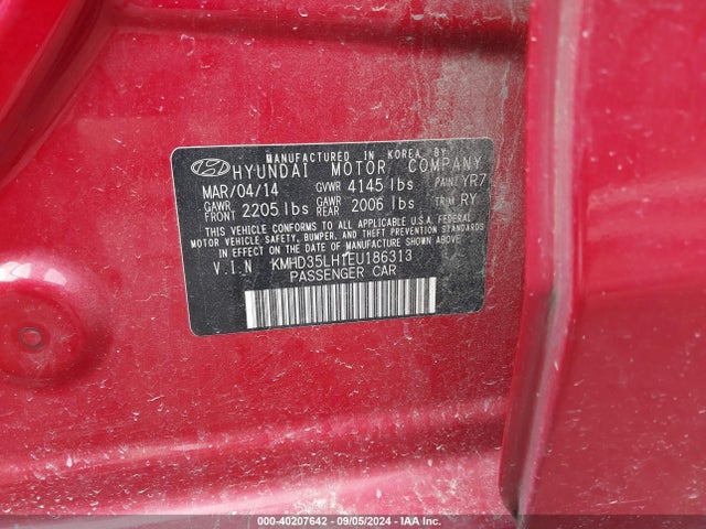 Hyundai ELANTRA GT 2014 KMHD35LH1EU186313 Image 9