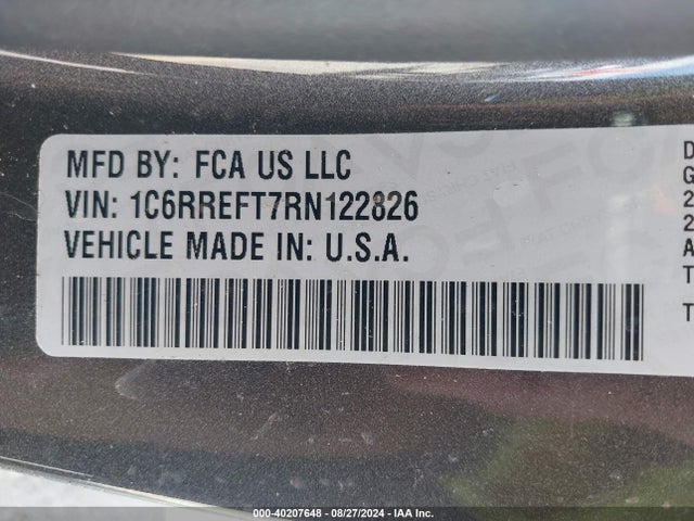 1C6RREFT7RN122826 RAM 1500 Lone Star  4x2 5'7 Box