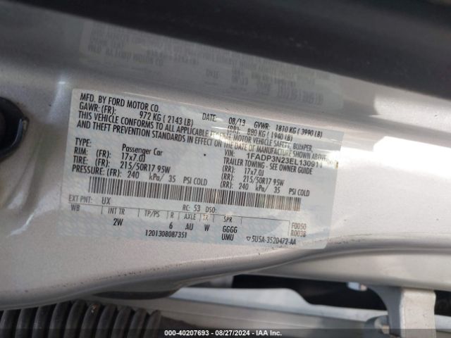 1FADP3N23EL130911 Ford Focus Titanium