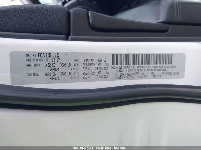 1C4RJFAG1JC206589 Jeep Grand Cherokee Altitude 4x4