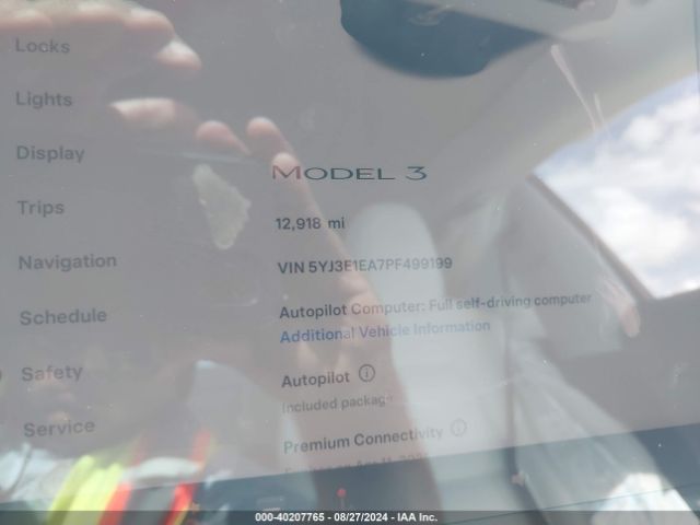 5YJ3E1EA7PF499199 Tesla Model 3 Rear-wheel Drive