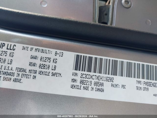 2C3CDXCTXEH116202 Dodge CHARGER R/T